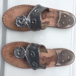 Pewter Jack Rogers Westhampton 8.5